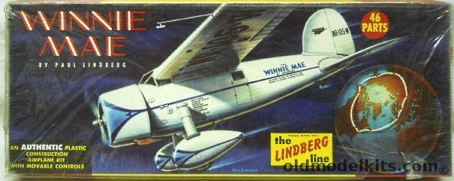 Lindberg 1/48 Lockheed Vega Winnie Mae - Post's Round the World Record Setter, 533-98 plastic model kit